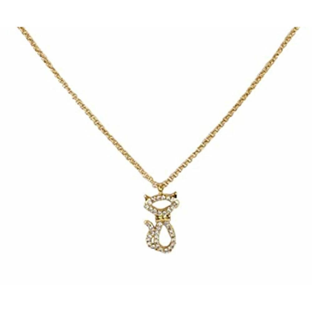Kate Spade Jazz Things Up Pave Cat Pendant Necklace