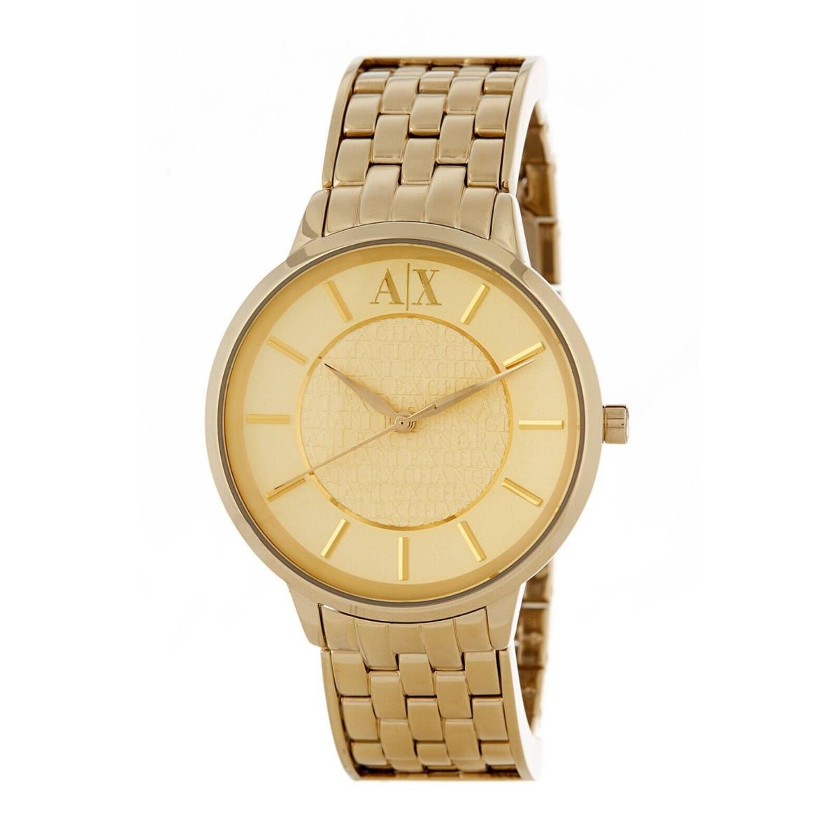 Armani Exchange Oliva Gold Tone Classic Bracelet Watch AX5304