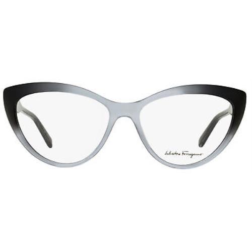 Salvatore Ferragamo eyeglasses  - Black/Gray Gradient , Black/Gray Gradient Frame, Clear Lens 0