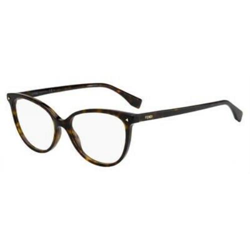 Fendi FD Ff0351 Eyeglasses 0086 Dark Havana