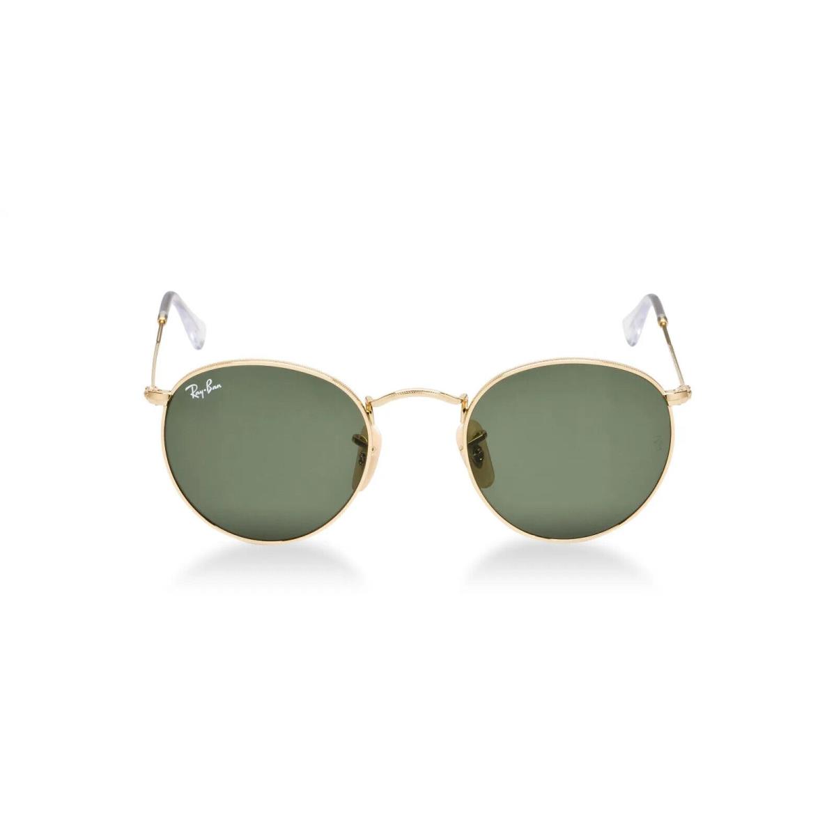 Ray-ban Unisex Round Metal Gold Frame G-15 Sunglasses RB3447 001