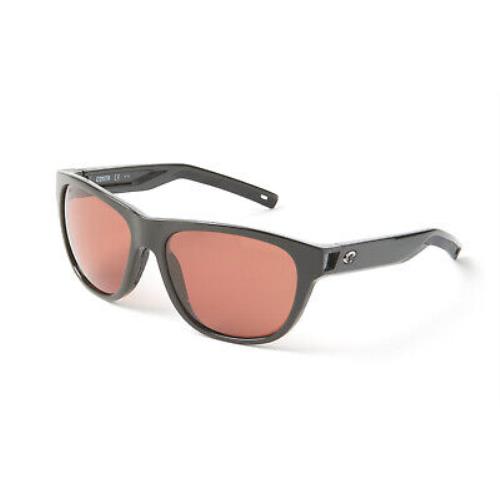 Costa Del Mar Bayside Polarized Sport Sunglasses Shiny Black Copper 580P