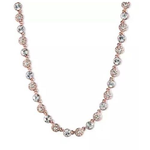 Givenchy Rose Gold Crystal Collar Necklace 1202