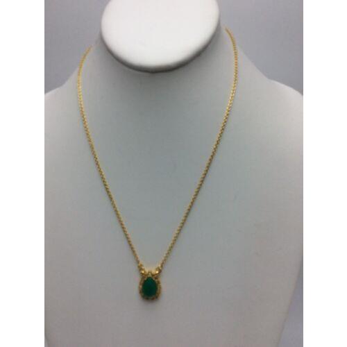 Kate Spade Green Teardrop Pendant Necklace Color Block Kss 71