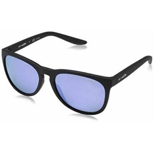Arnette AN4227 Go Time Polarized Round Sunglasses Matte Black 57.2 mm
