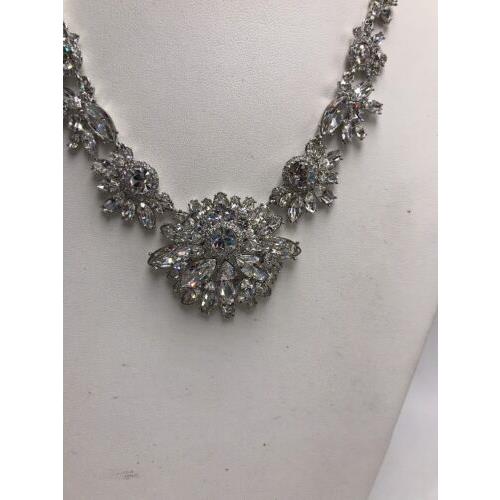 Givenchy Silver Tone Statement Necklace 101GN