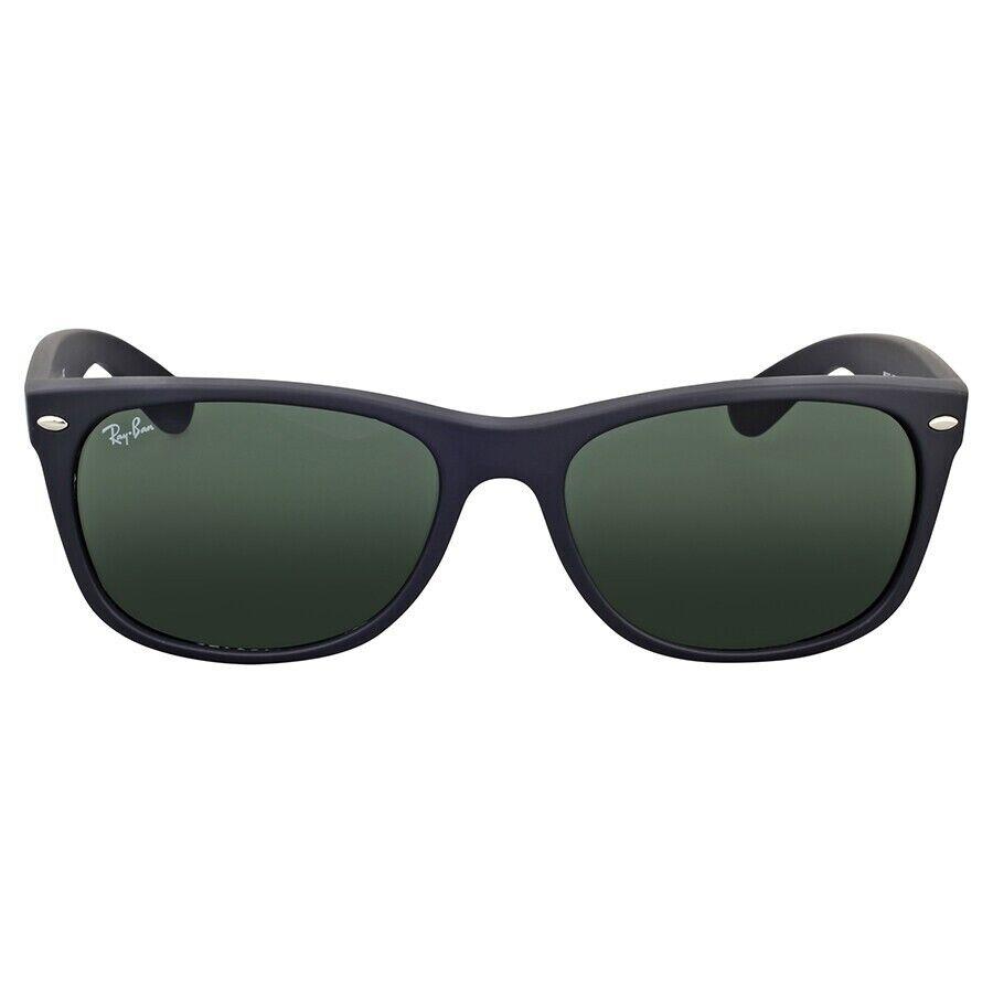 Ray-ban New Wayfarer Classic Wayfarer Classic Matte Black / Green 58 mm Sunglasses RB2132 622 58