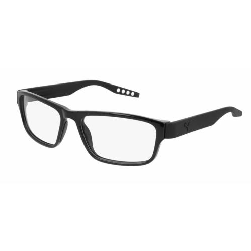 Puma PU 0273O 001 Black Rectangle Men`s Eyeglasses
