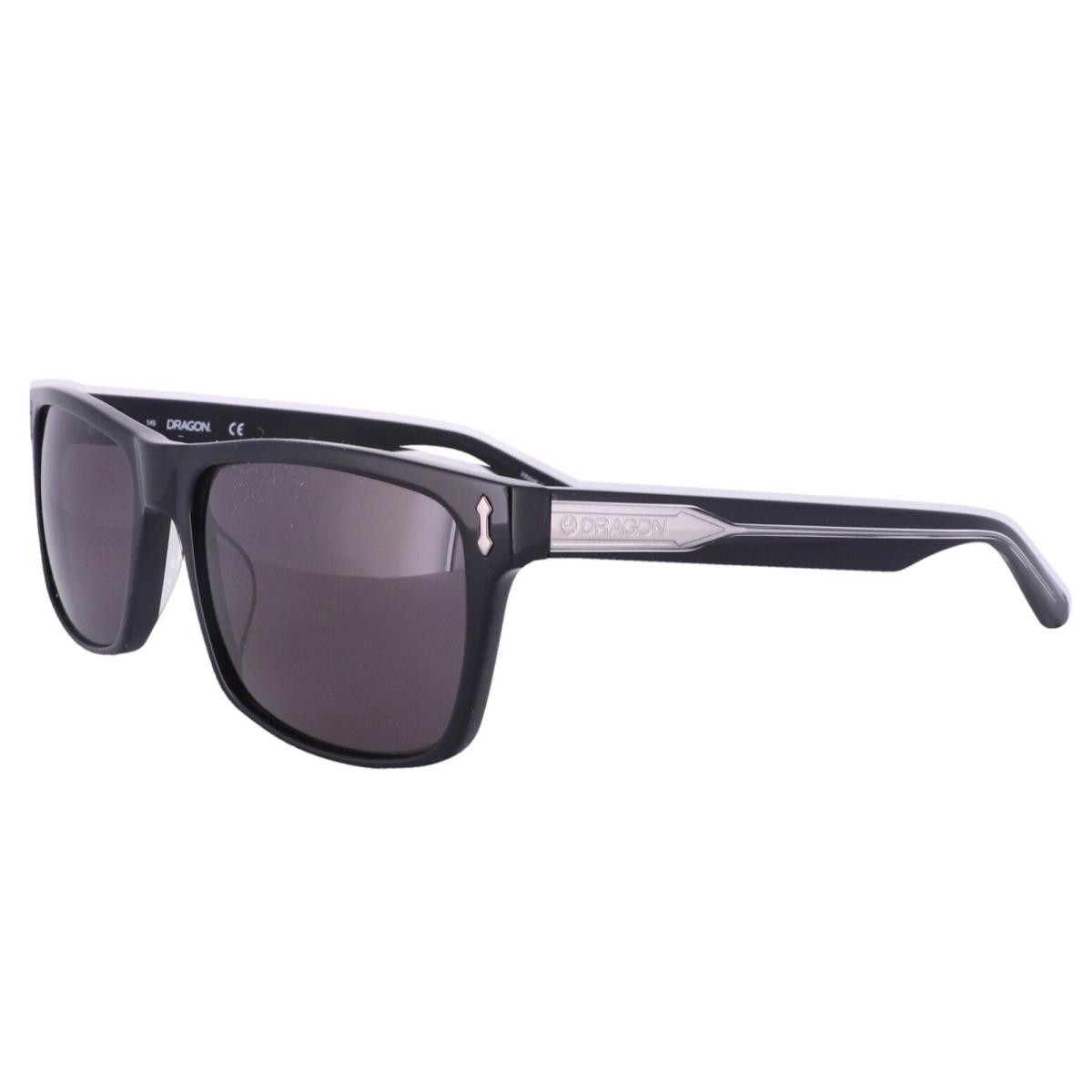 Dragon Blindside Sunglasses DR515S 001 57-18 145 Black Frames w/ Grey Lenses - Frame: Polished Black, Lens: Blue-Grey