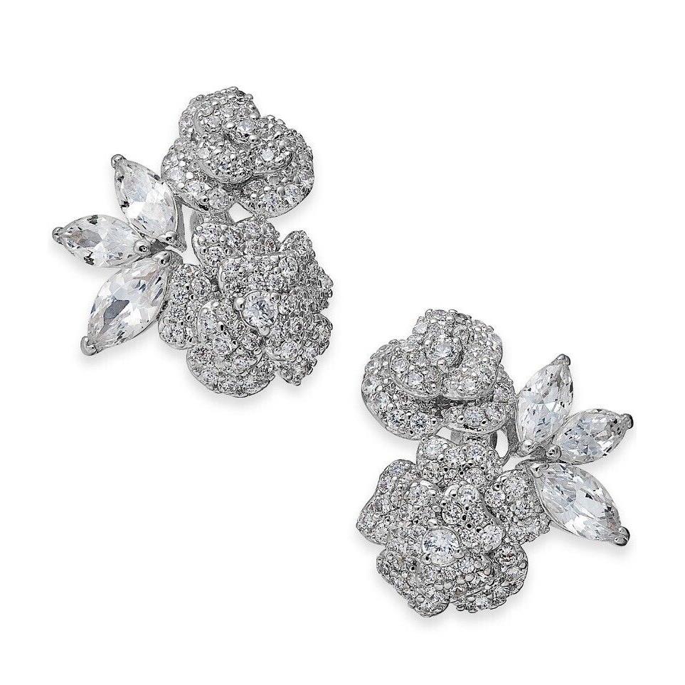 Kate spade crystal hot sale flower earrings