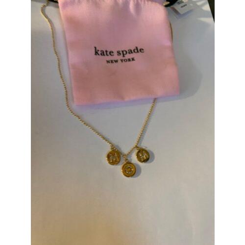 Kate Spade New York Pave Bow Ready Set Rose Gold Plated Pendant Necklace -  Amazon.com
