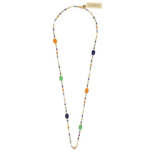 Lauren Ralph Lauren Womens Long Multicolor Bead Necklace 1424
