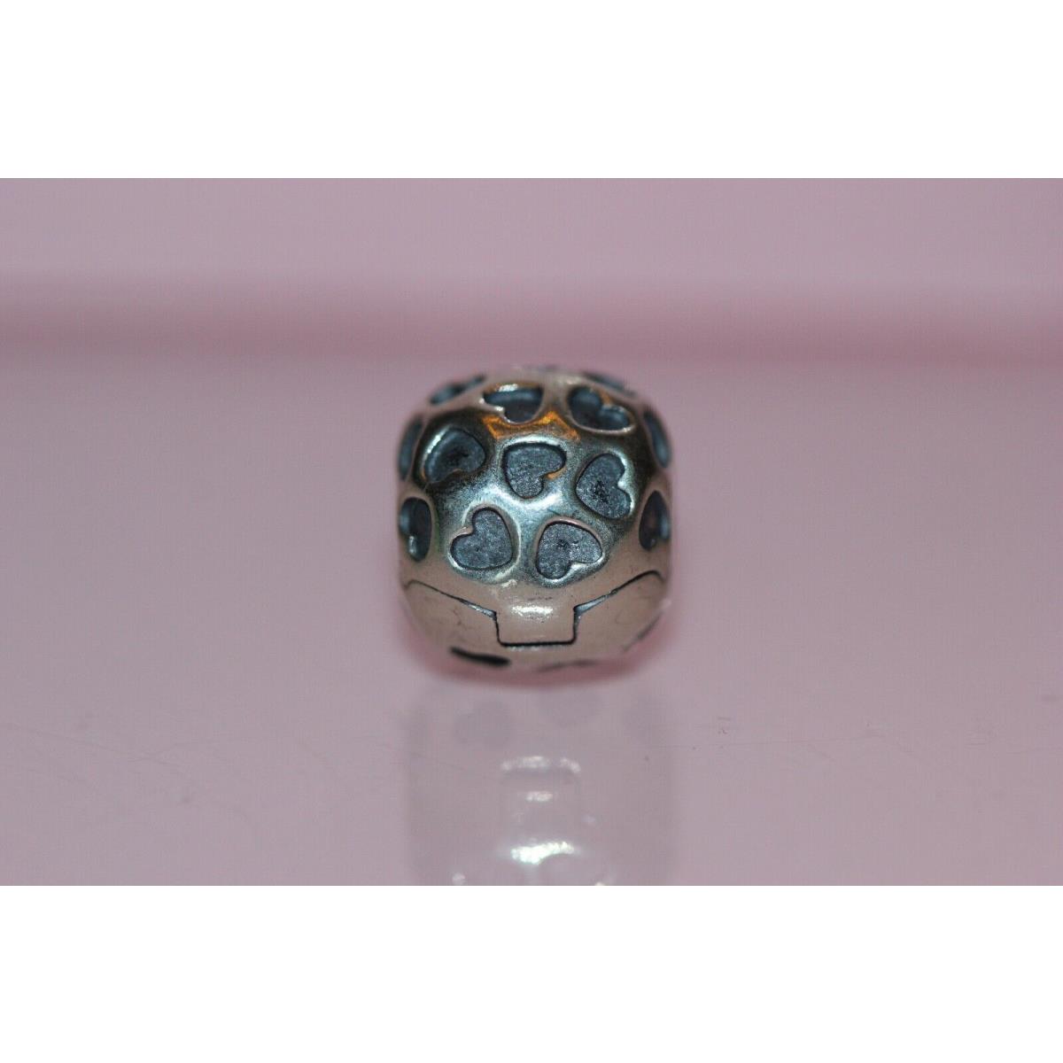 Pandora Showered with Love Clip Retired 791037 Bagtag Box Sterling Silver