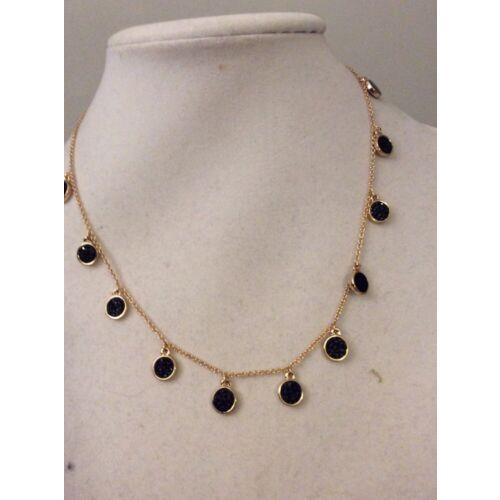 Kate Spade Do Wonders Jet Black with Gold Tone Necklace 406/SP-9