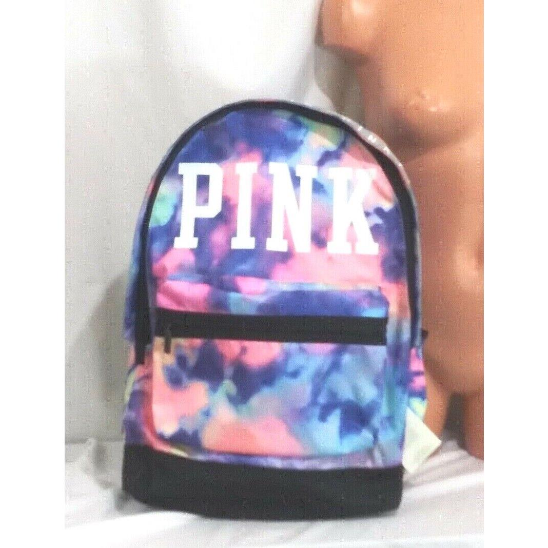 Victorias Secret Pink Graphic Tie Dye Large Full Size Backpack Bag Carrie On