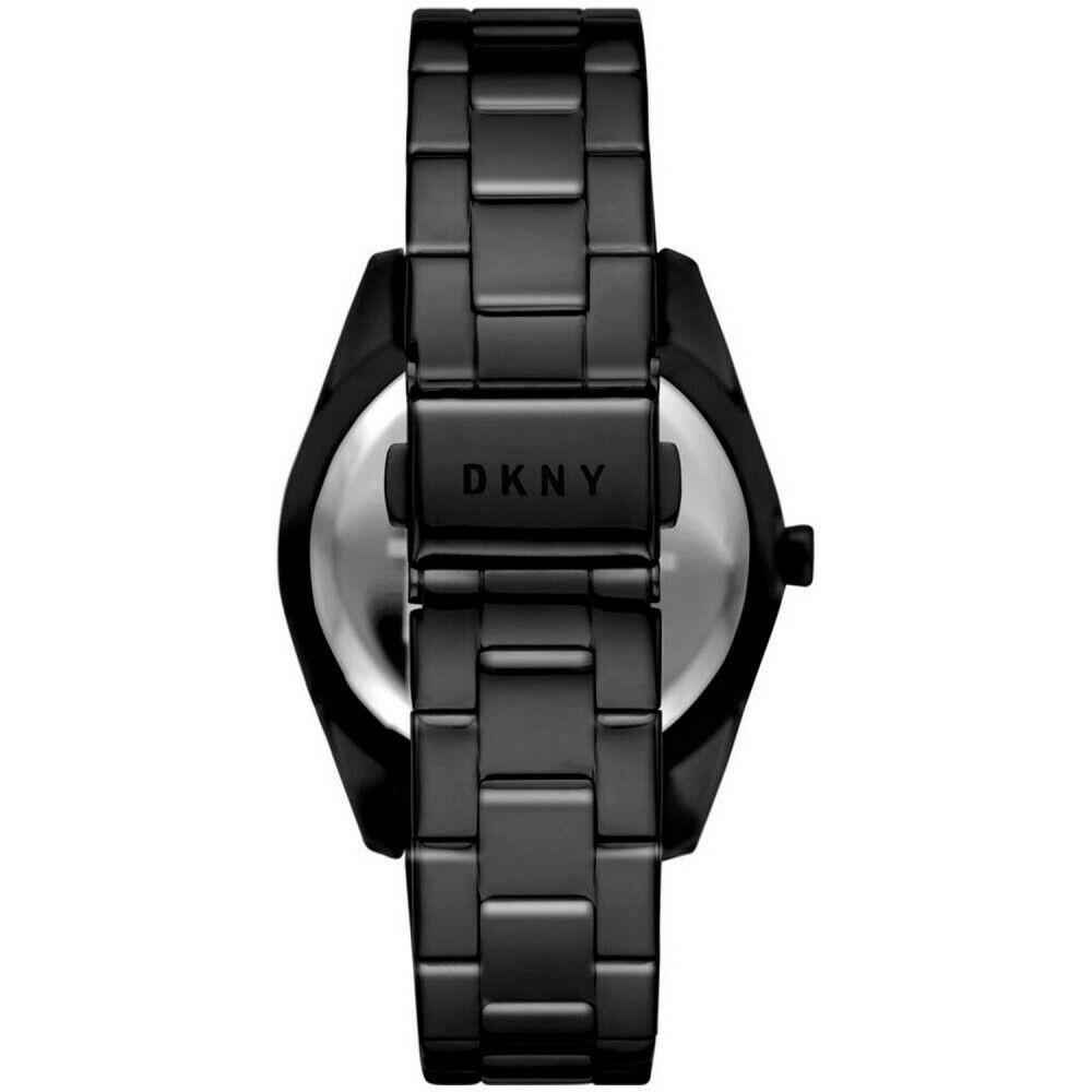 Dkny Womens Nolita Three-hand Black Stainless Steel Crystal Watch NY2931