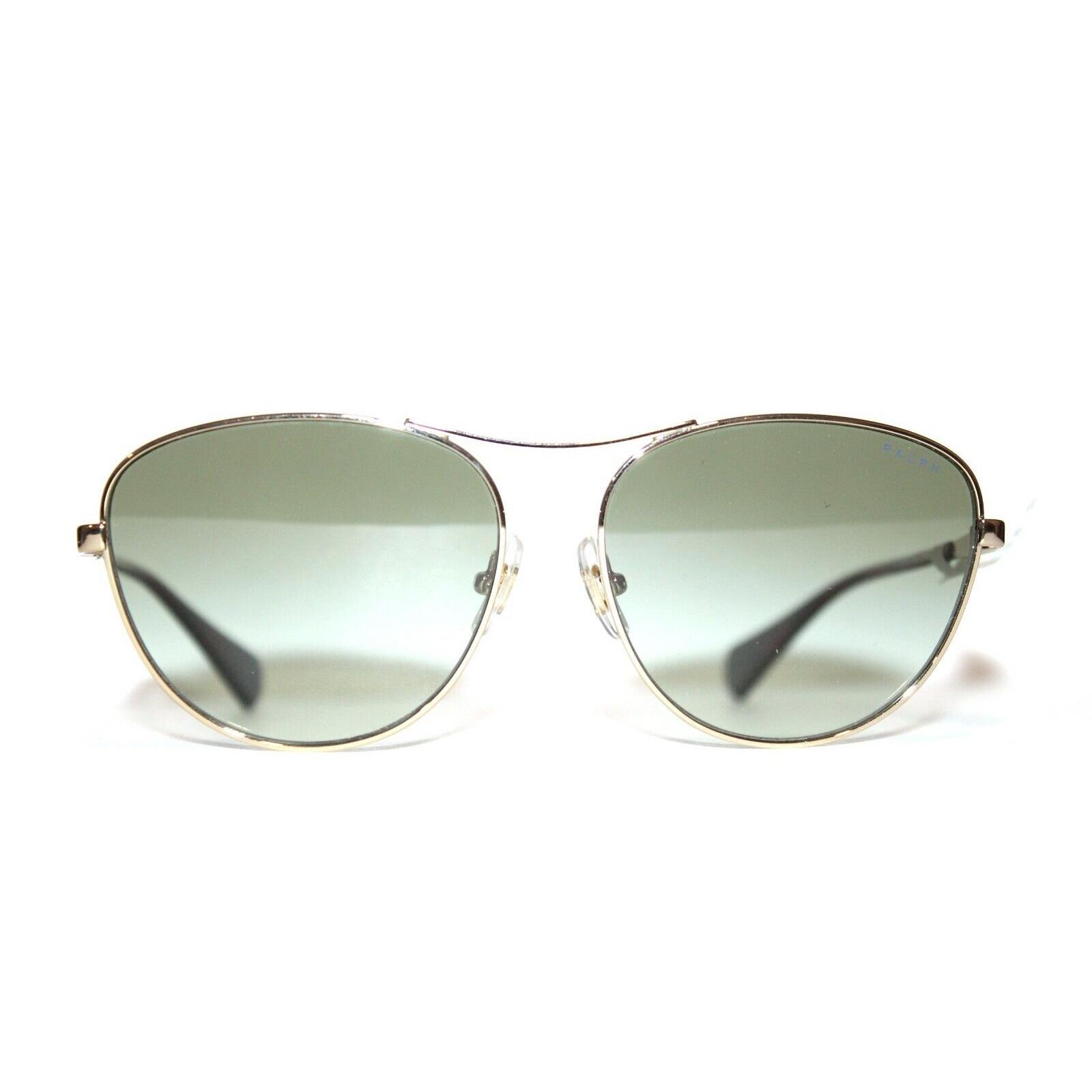 Ralph Lauren RA4126 9116/8E Gold Green Sunglasses Women 57-16-140 - Gold Frame, Green Lens