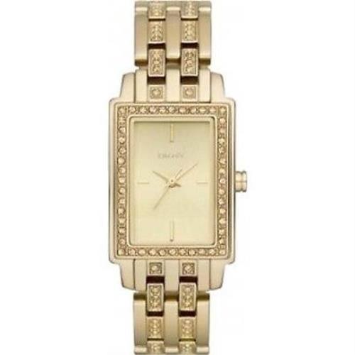 Dkny NY8624 Ladies Essentials and Glitz Gold IP Watch