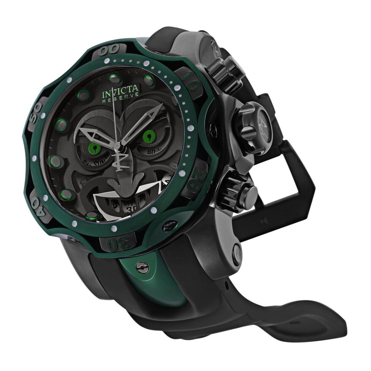 Invicta 30064 DC Comics Joker Limited Swiss Chronograph Black Watch 52.5MM