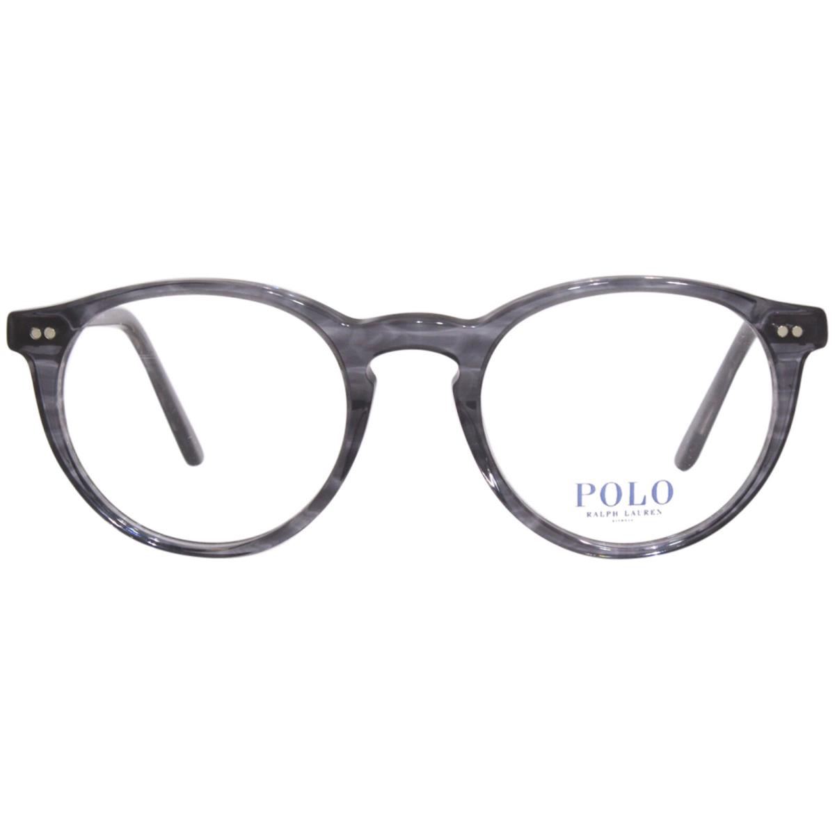 Polo Ralph Lauren Men`s PH2083 5821 Eyeglasses Frame Shiny Striped Grey 48mm