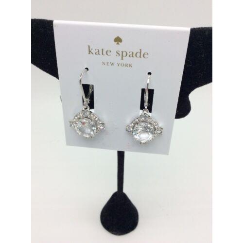 Kate Spade Crystal Faceted Stone Drop Earrings S1D