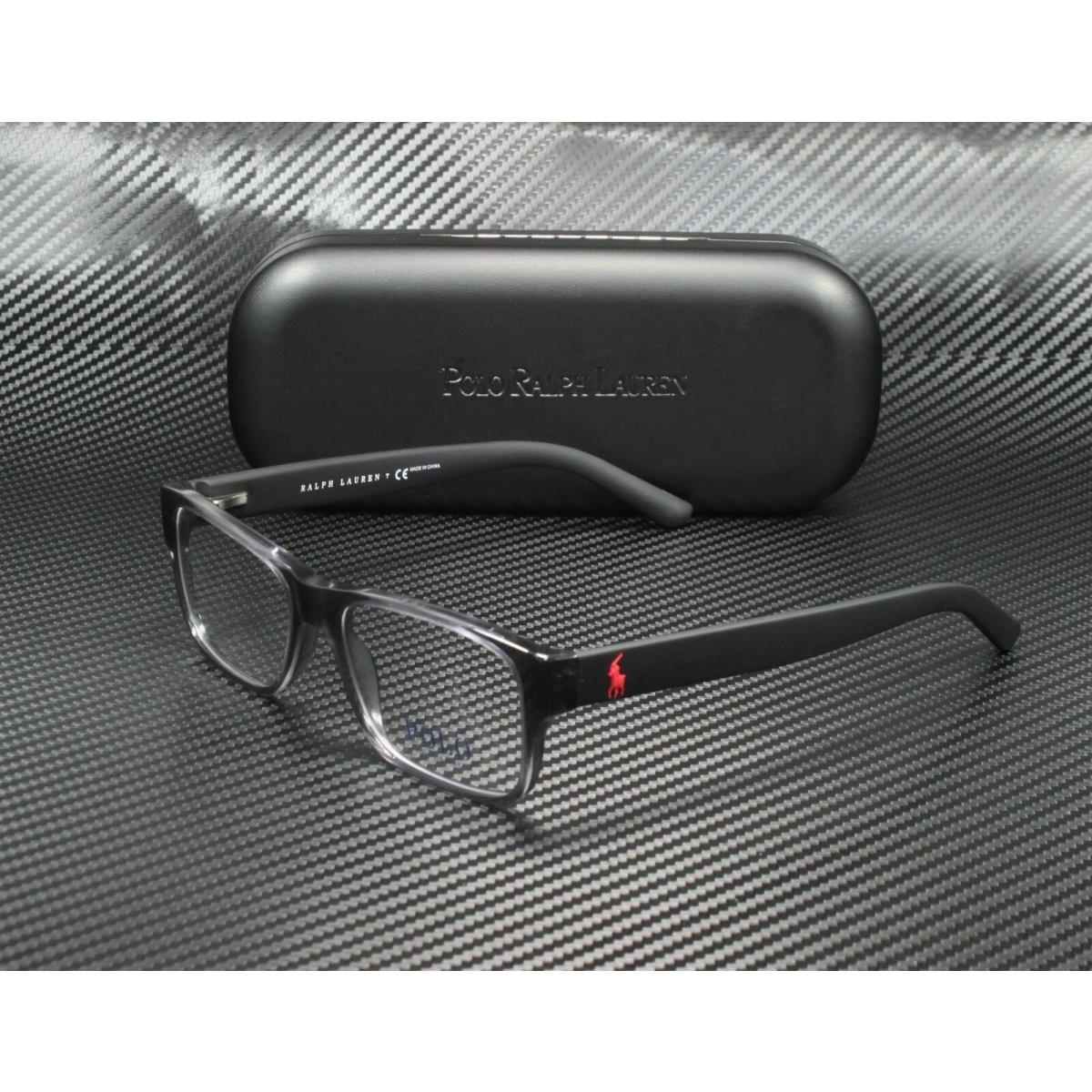 Ralph Lauren Polo PH2117 5407 Shiny Grey Rectangle Men`s 52 mm Eyeglasses