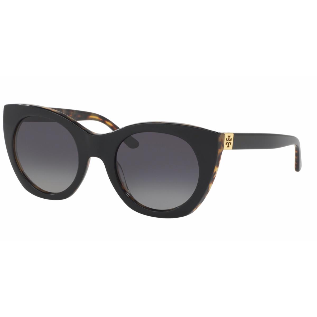 Tory Burch Sunglasses TY 7097 1601/T3 Black Frame Gray Fade Polarized Lenses
