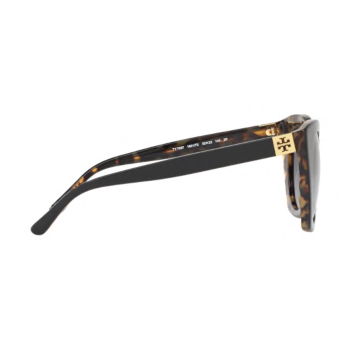 Tory Burch sunglasses  - Black & Tortoise Frame, Gray Gradient Polarized Lens