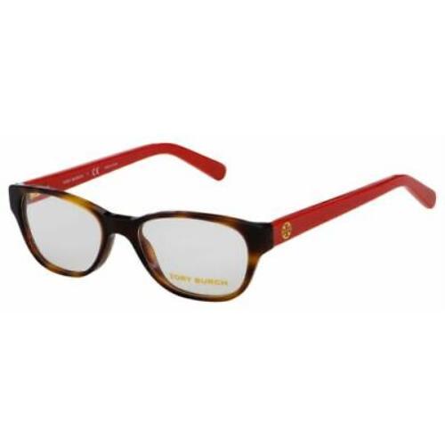 Tory Burch Rx TY2031-1162 Eyeglasses Amber Orange 49 mm