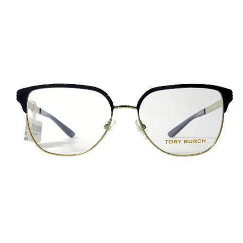 Tory Burch Women`s Eyeglasses TY1066 3293 Blue Gold Optical Frame 52-15-140