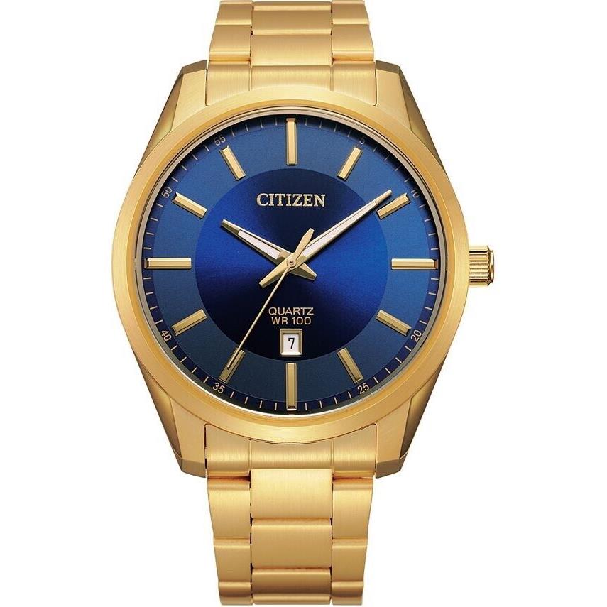 Citizen Quartz Mens Gold Tone Stainless Steel Bracelet Watch Bi1032-58l