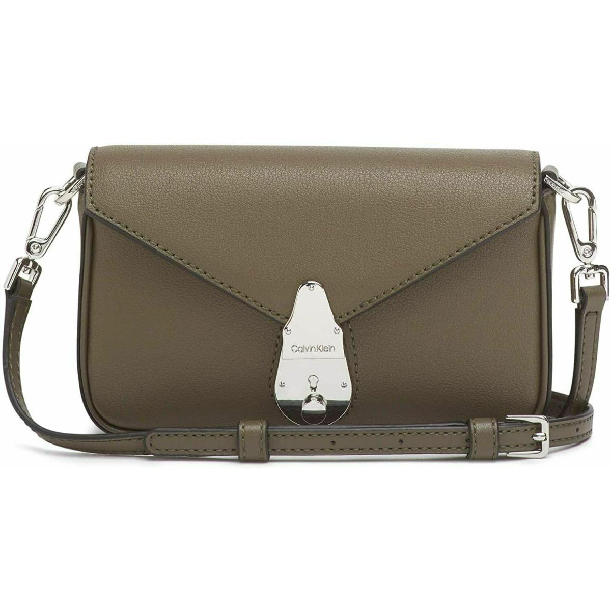 Calvin Klein Lock Leather Shoulder Bag Color Camouflage - 