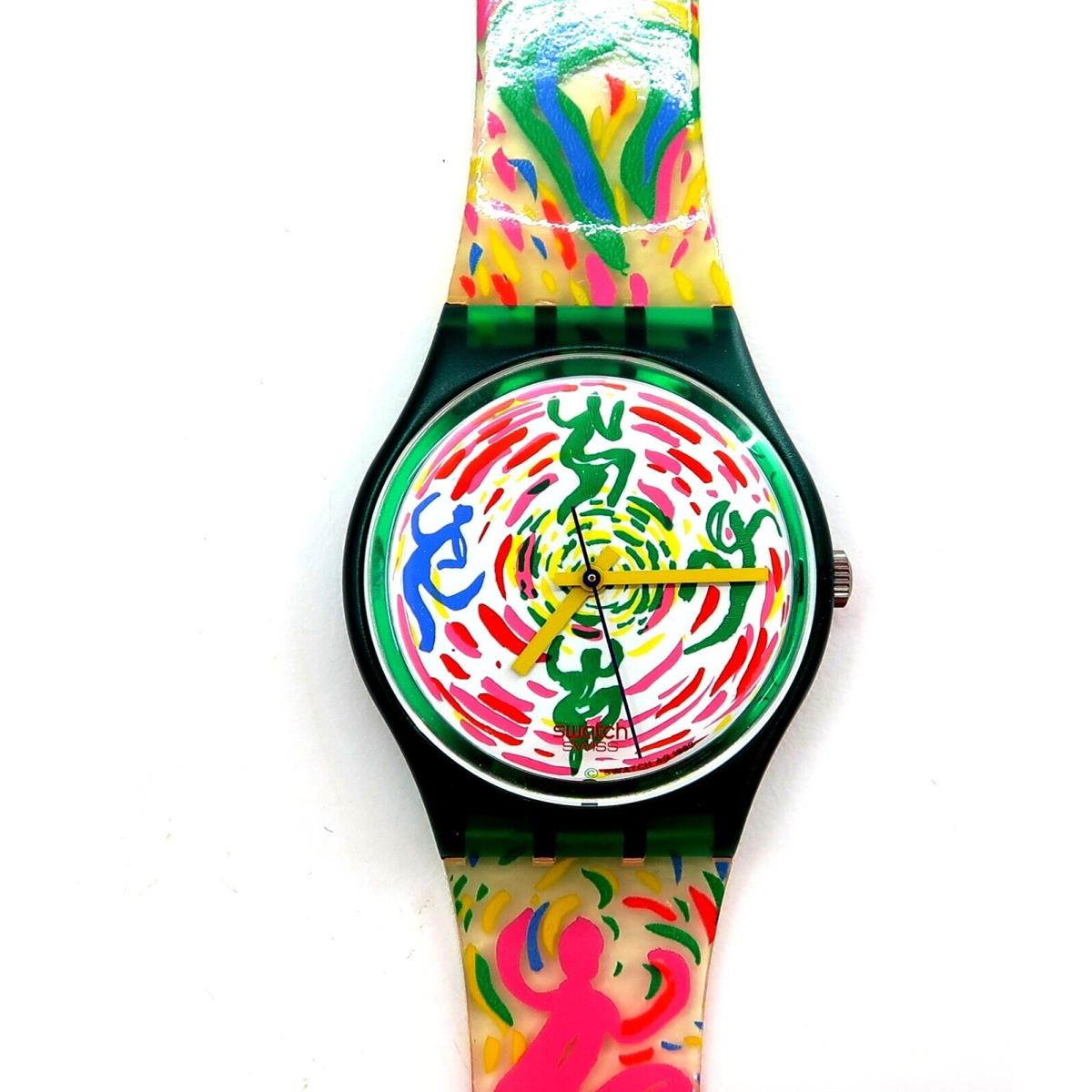 Swatch Watch Girotondo GG129 with Case and Papers 1994 by Linda Graedel