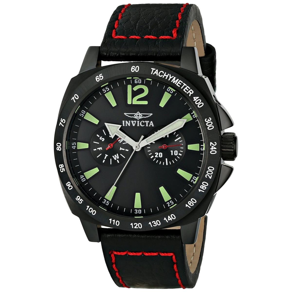 Swatch Invicta Specialty Black Dial Black Ion-plated Stainless Steel Men`s Watch 0857