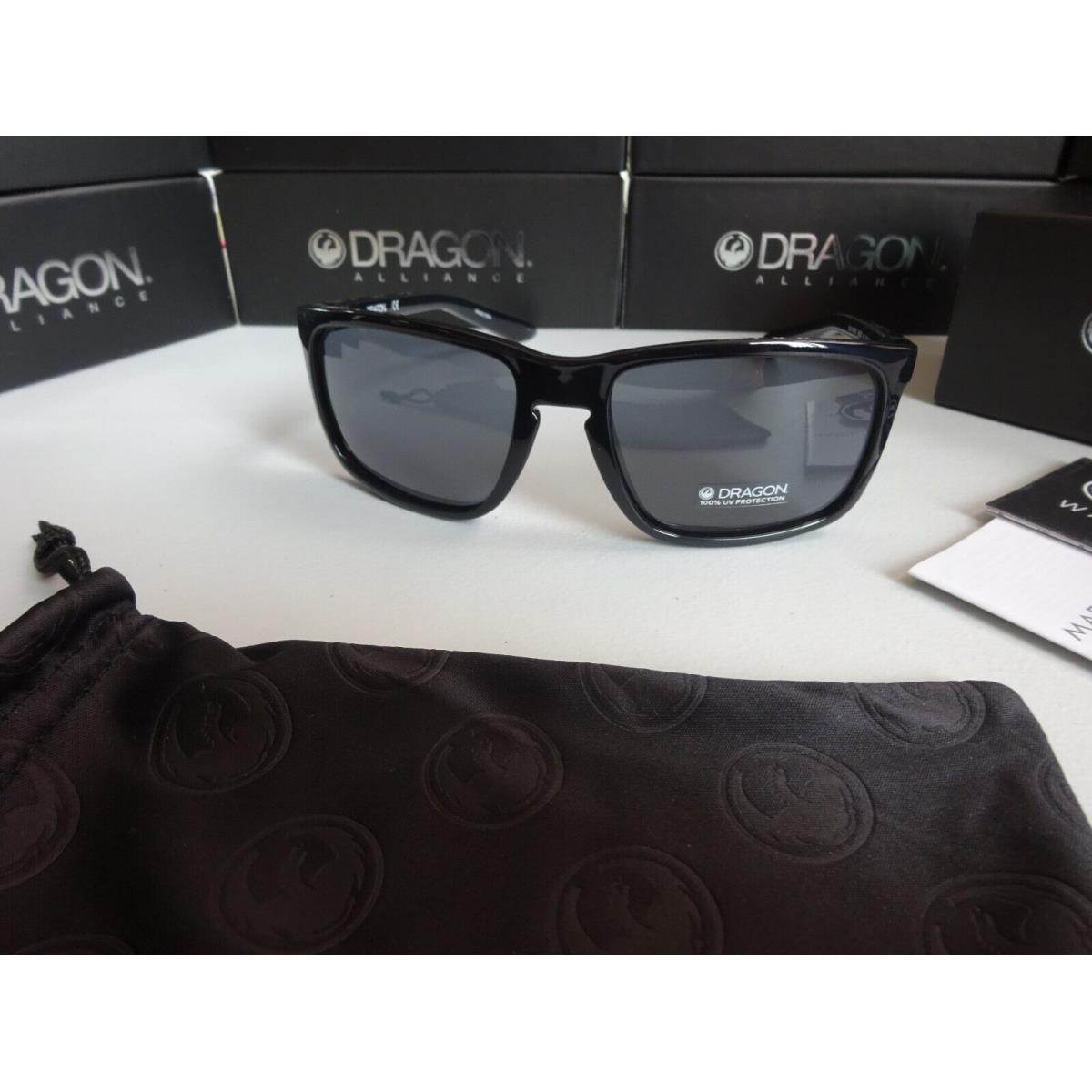 Dragon Melee Shiny Black Smoke Sunglasses 2019