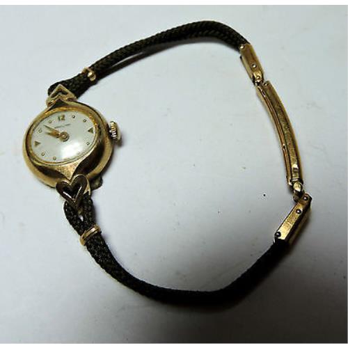 Antique Vintage Deco Hamilton Trilby 10k Yellow Gold GF Wrist Watch Working Z31