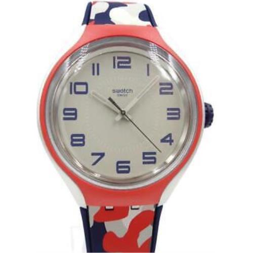 Swatch Look For Me Aluminum Splash Silicone Watch 40mm YES1000