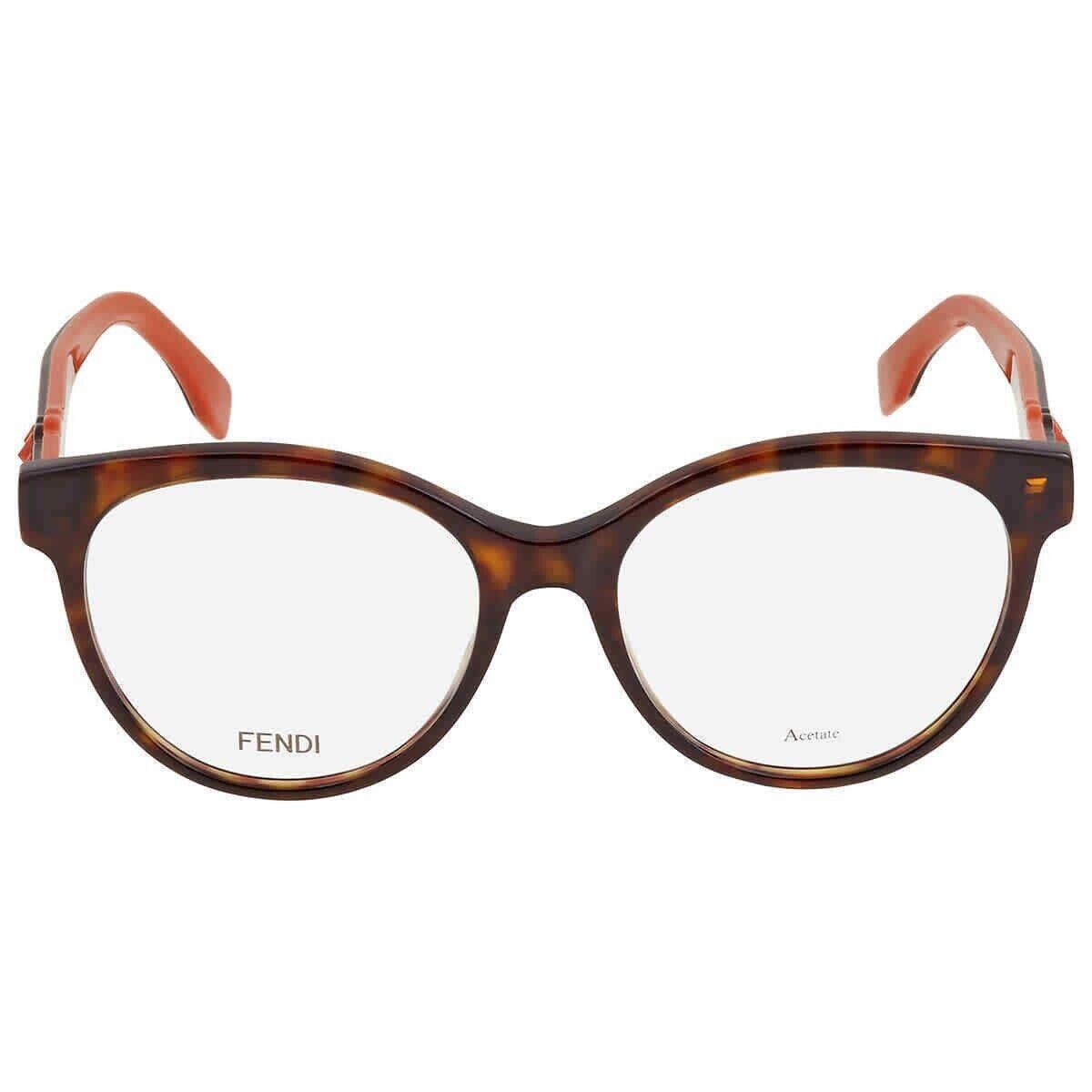 Fendi FF 0275 086 Dark Havana Optical Frame Eyeglasses 52mm