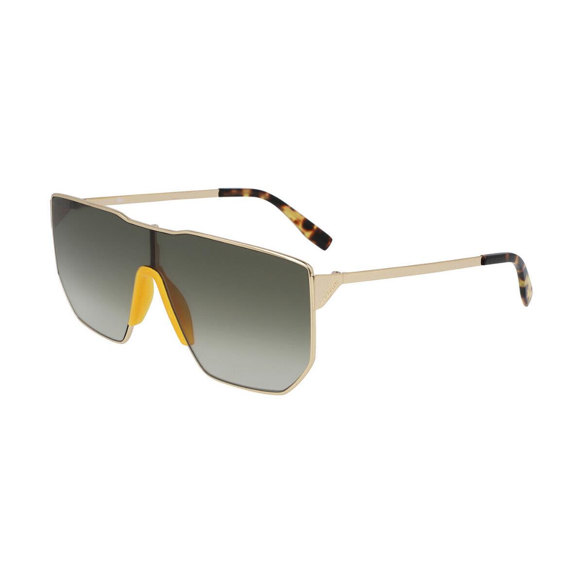 Lacoste L221S 714 Gold Shield Sunglasses 58mm with Lacoste Case