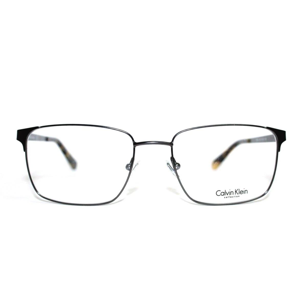 Calvin Klein CK8017 033 Gunmetal Tortoise Eyeglasses RX 54-18-140