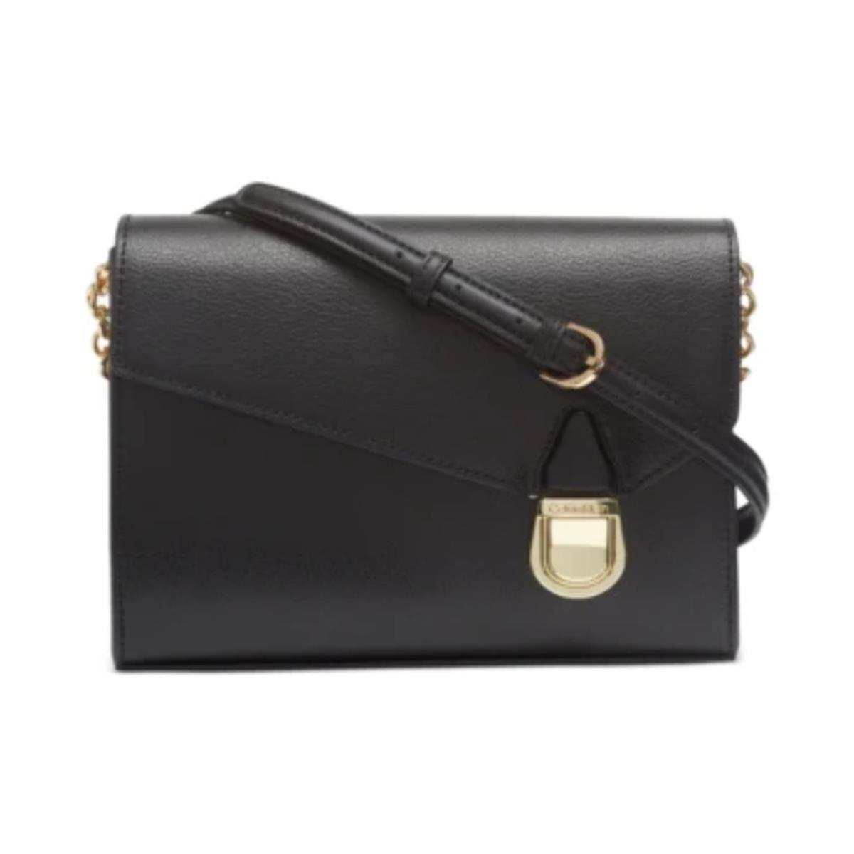 Calvin Klein Iris Leather Crossbody Bag Black