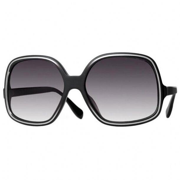 Oliver Peoples Talya Black with Silver/grey Gradient Sunglasses