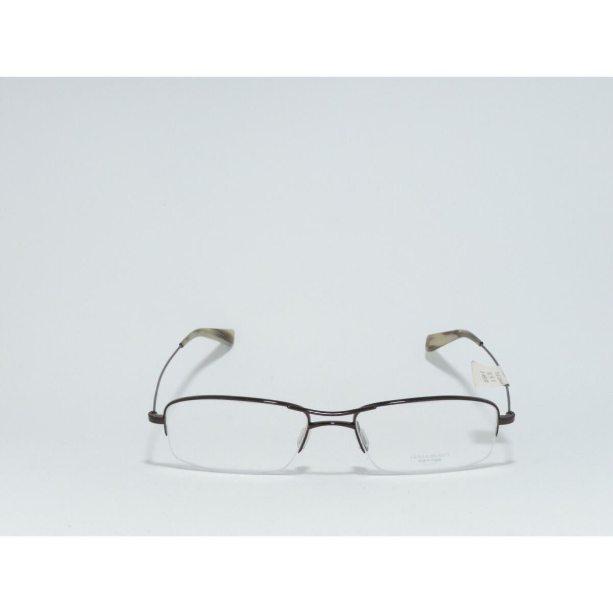 Oliver Peoples Fosse Half Rimless Thin Metal Eyeglass Frames Truffle 52-17-140