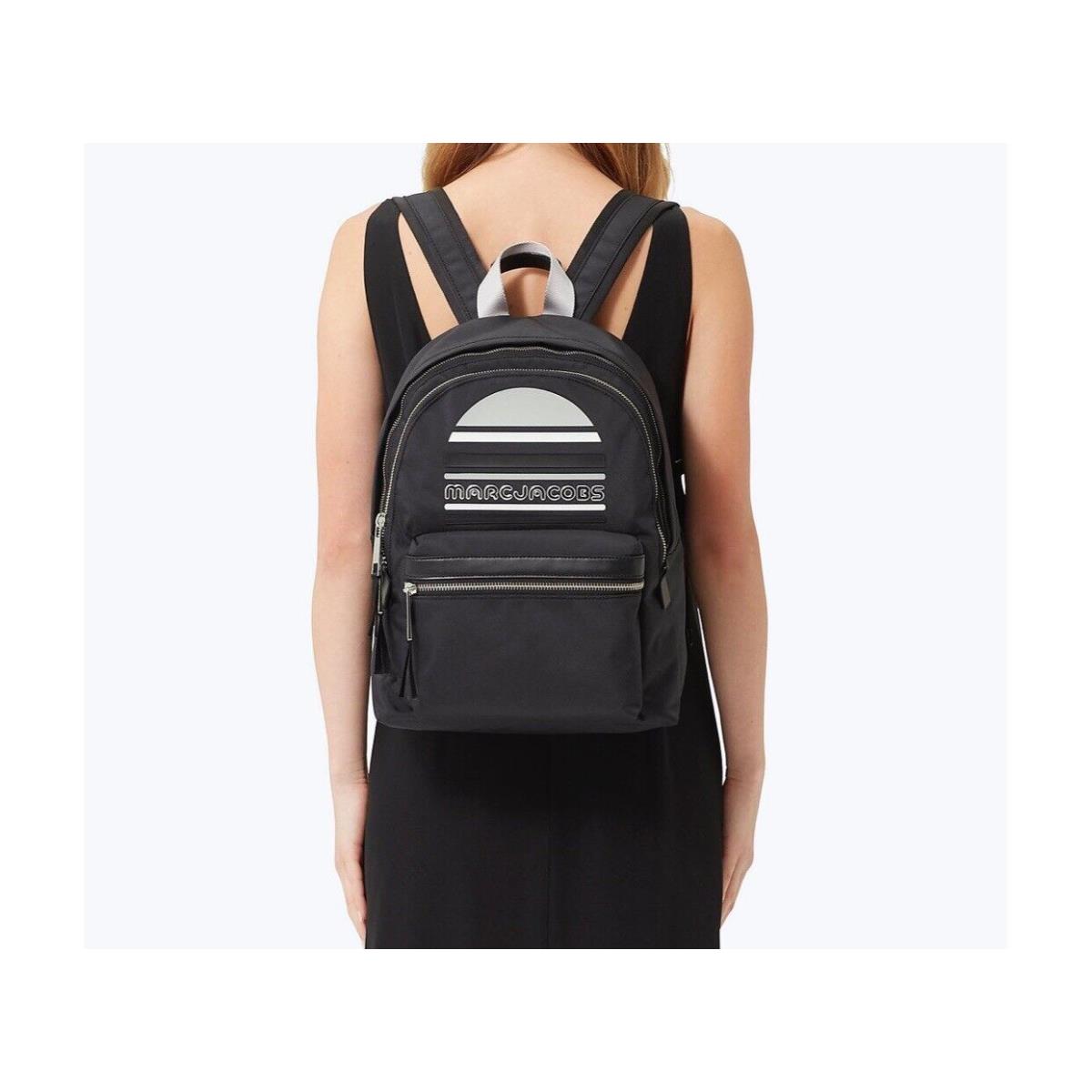 Marc Jacobs Trek Pack Large Logo Backpack Black