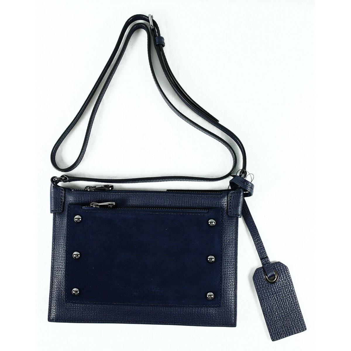 Marc Jacobs C Lock Suede Crossbody Bag in India Ink