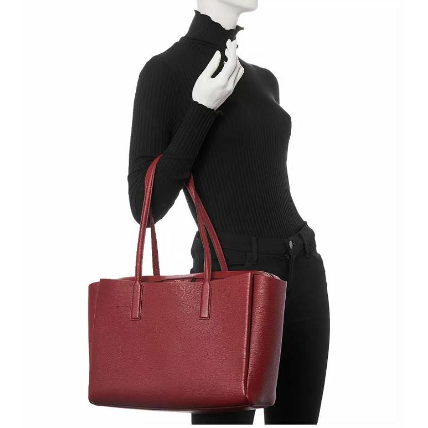 Marc Jacobs The Protege Leather Tote Color: Cabernet Red /gold Hwr Dust Bag