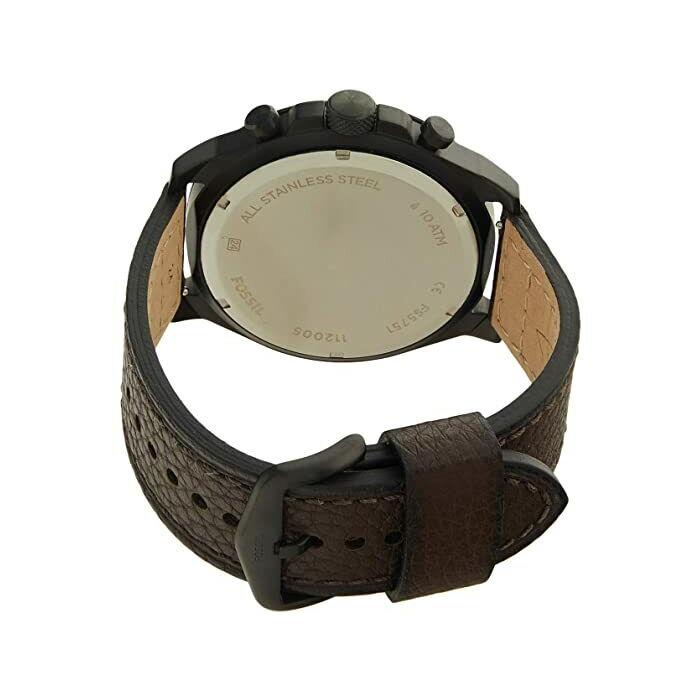 Fossil watch Latitude - Black Dial, Brown Band 0