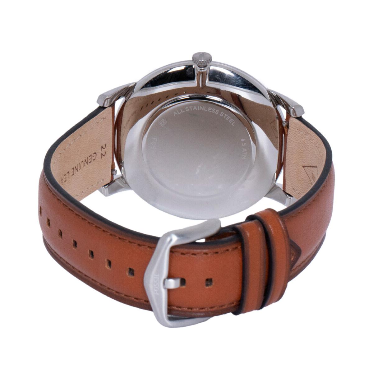 Fossil Minimalist Men`s 44mm Slim Watch with Leather Quartz Watch FS5304