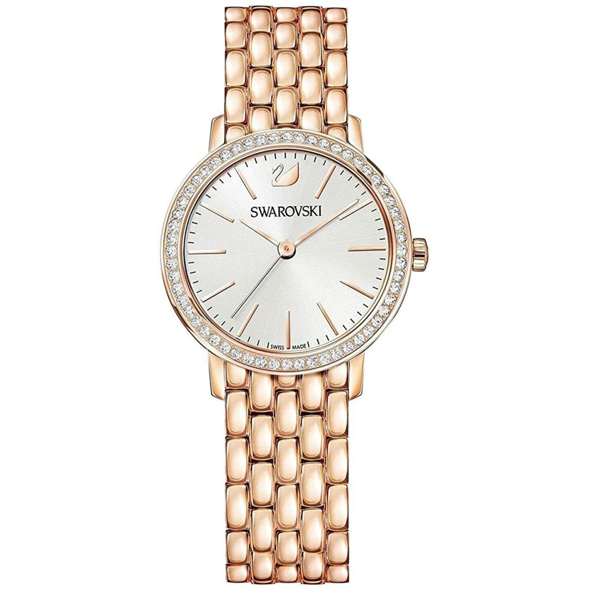 Swarovski 5261490 Graceful Mini Rose Gold Tone Silver Dial Womens Swiss Watch