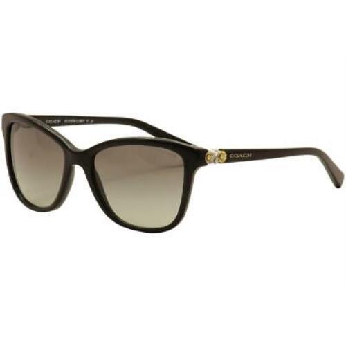 Coach Women`s HC8187B HC/8187B 500211 Black/silver/gold Fashion Sunglasses 59mm